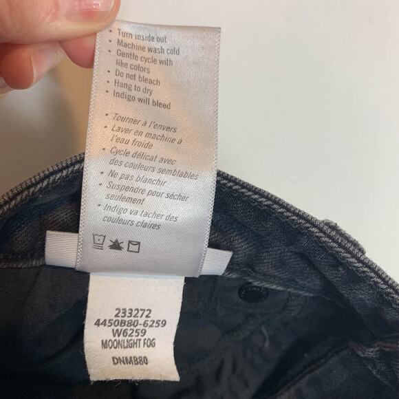 NWOT PAIGE Hoxton Straight Ankle frayed jeans Moonlight Fog whimsigoth 2774 - Picture 8 of 11
